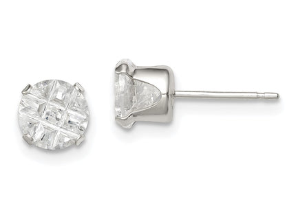 Sterling Silver Earrings Style QE7488 - Classique Jewelry Inc.