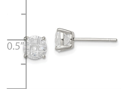 Sterling Silver Earrings Style QE7494 - Classique Jewelry Inc.