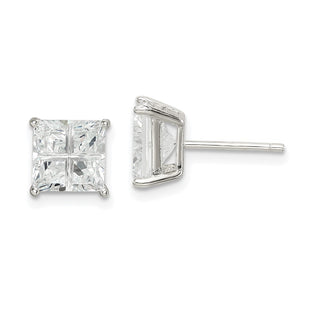Sterling Silver Earrings Style QE7520 - Classique Jewelry Inc.