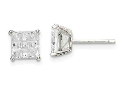 Sterling Silver Earrings Style QE7530 - Classique Jewelry Inc.
