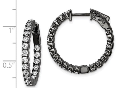 Sterling Silver Earrings Style QE7570B - Classique Jewelry Inc.