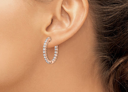 Sterling Silver Earrings Style QE7570P - Classique Jewelry Inc.