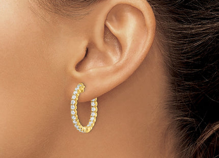 Sterling Silver Earrings Style QE7570Y - Classique Jewelry Inc.