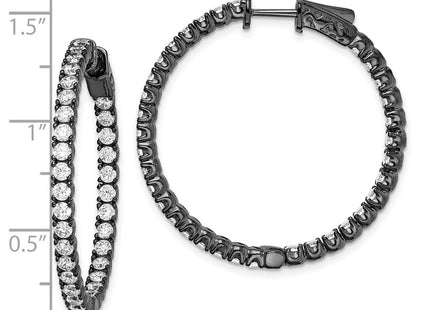 Sterling Silver Earrings Style QE7571B - Classique Jewelry Inc.