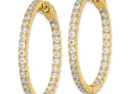 Sterling Silver Earrings Style QE7571Y - Classique Jewelry Inc.