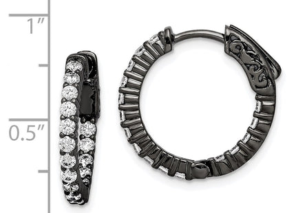 Sterling Silver Earrings Style QE7575B - Classique Jewelry Inc.