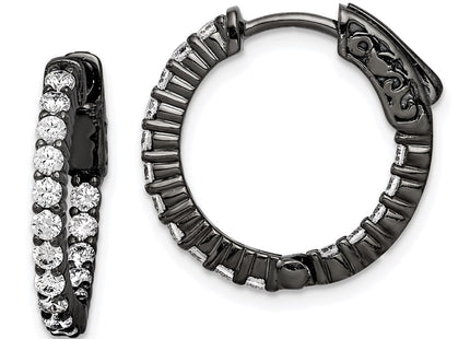 Sterling Silver Earrings Style QE7575B - Classique Jewelry Inc.