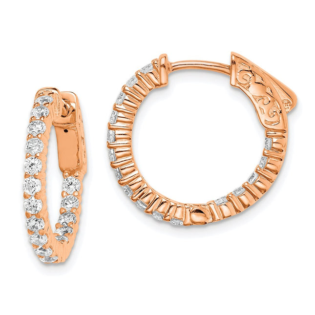 Sterling Silver Earrings Style QE7575P - Classique Jewelry Inc.