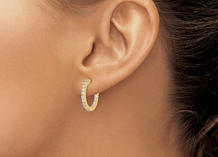 Sterling Silver Earrings Style QE7575Y - Classique Jewelry Inc.