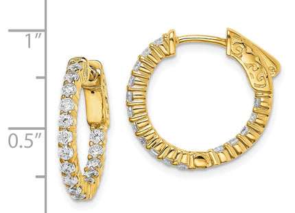 Sterling Silver Earrings Style QE7575Y - Classique Jewelry Inc.