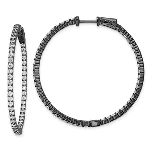 Sterling Silver Earrings Style QE7577B - Classique Jewelry Inc.