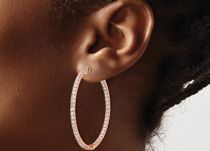 Sterling Silver Earrings Style QE7577P - Classique Jewelry Inc.