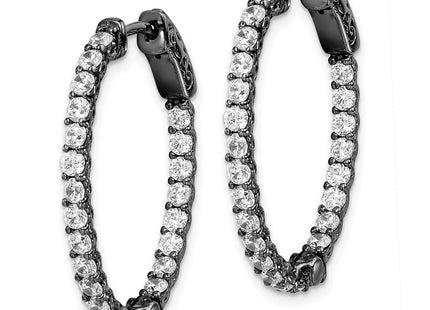 Sterling Silver Earrings Style QE7578B - Classique Jewelry Inc.