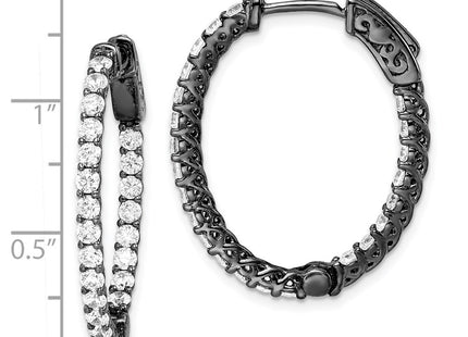 Sterling Silver Earrings Style QE7578B - Classique Jewelry Inc.