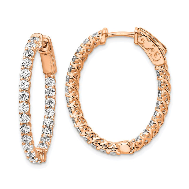 Sterling Silver Earrings Style QE7578P - Classique Jewelry Inc.
