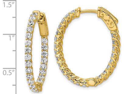 Sterling Silver Earrings Style QE7578Y - Classique Jewelry Inc.