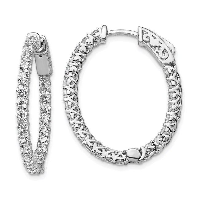 Sterling Silver Earrings Style QE7578 - Classique Jewelry Inc.