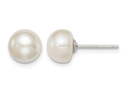 Sterling silver pearl earrings