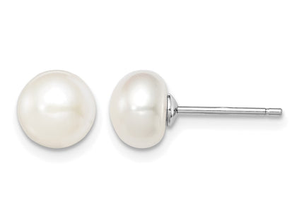 Sterling silver pearl earrings