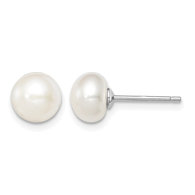 Sterling silver pearl earrings