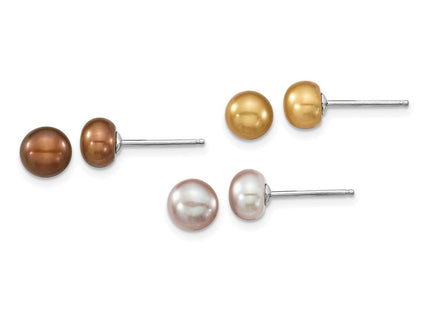 Sterling Silver Earrings Style QE7688SET - Classique Jewelry Inc.