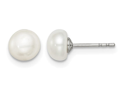 Sterling silver pearl earrings