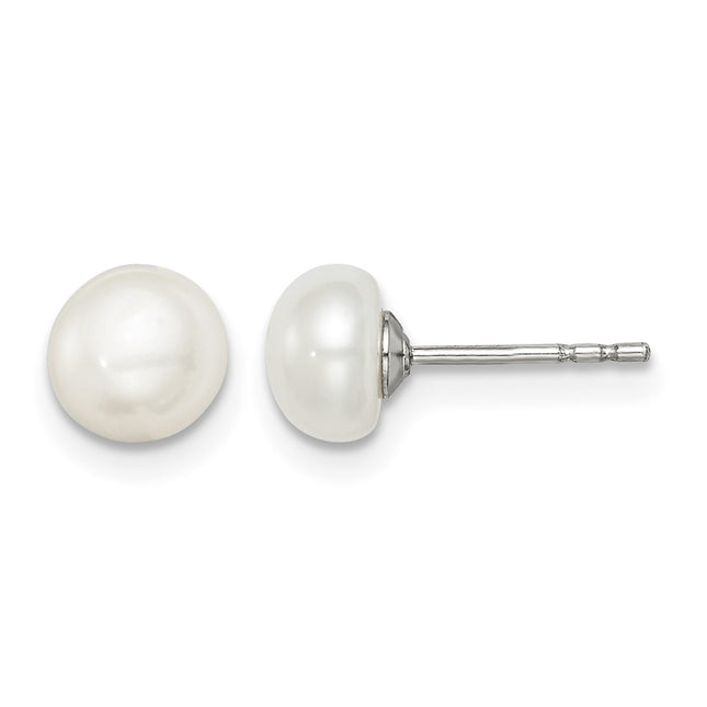 Sterling silver pearl earrings