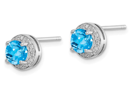 Sterling Silver Earrings Style QE7735BT - Classique Jewelry Inc.