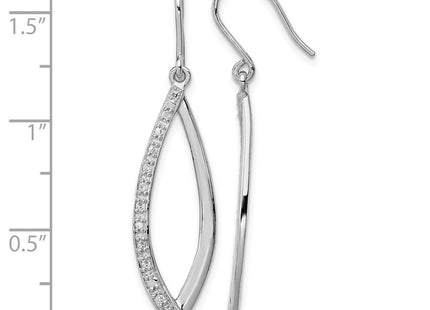 Sterling silver drop earrings, further view