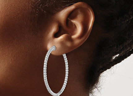 Sterling Silver Earrings Style QE7948 - Classique Jewelry Inc.