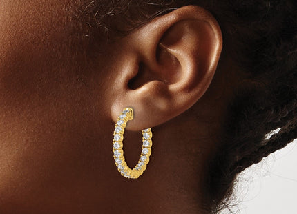 Sterling Silver Earrings Style QE7958Y - Classique Jewelry Inc.