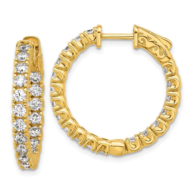 Sterling Silver Earrings Style QE7958Y - Classique Jewelry Inc.