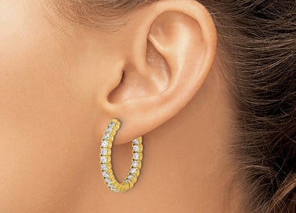 Sterling Silver Earrings Style QE7959Y - Classique Jewelry Inc.