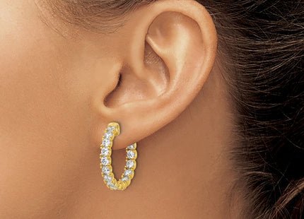 Sterling Silver Earrings Style QE7962Y - Classique Jewelry Inc.