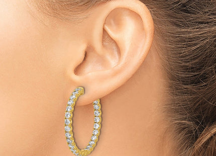 Sterling Silver Earrings Style QE7963Y - Classique Jewelry Inc.