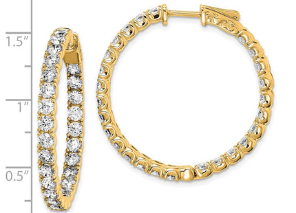 Sterling Silver Earrings Style QE7963Y - Classique Jewelry Inc.