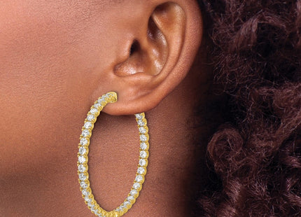 Sterling Silver Earrings Style QE7964Y - Classique Jewelry Inc.