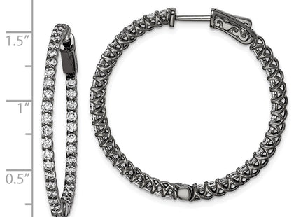 Sterling Silver Earrings Style QE7982B - Classique Jewelry Inc.