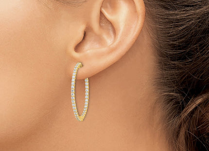 Sterling Silver Earrings Style QE7982Y - Classique Jewelry Inc.