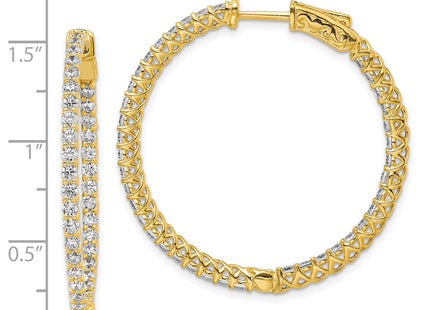 Sterling Silver Earrings Style QE7982Y - Classique Jewelry Inc.