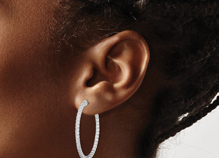 Sterling Silver Earrings Style QE7992 - Classique Jewelry Inc.