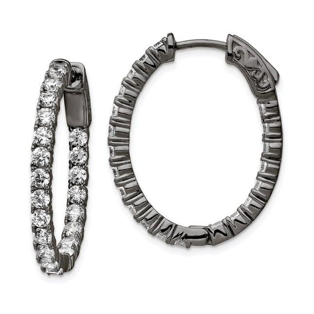 Sterling Silver Earrings Style QE7997B - Classique Jewelry Inc.