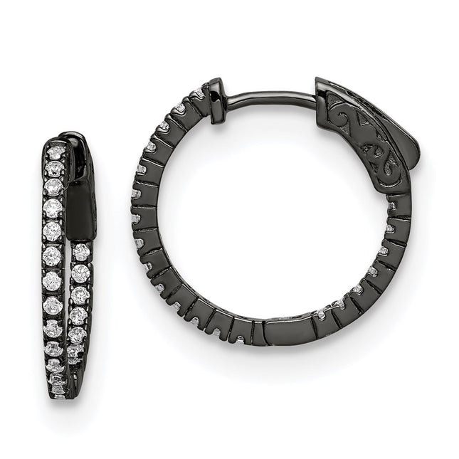 Sterling Silver Earrings Style QE8019B - Classique Jewelry Inc.