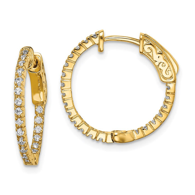 Sterling Silver Earrings Style QE8019Y - Classique Jewelry Inc.