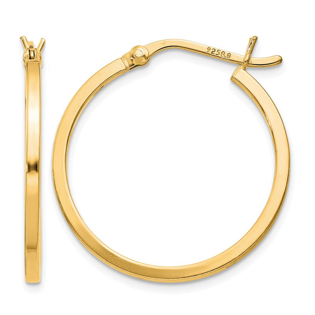 Sterling silver hoop earrings