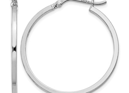 Sterling silver hoop earrings