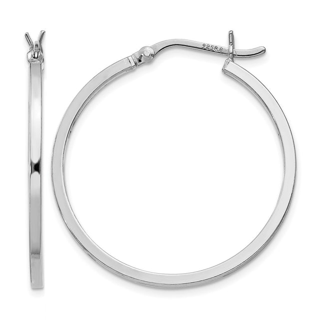 Sterling silver hoop earrings
