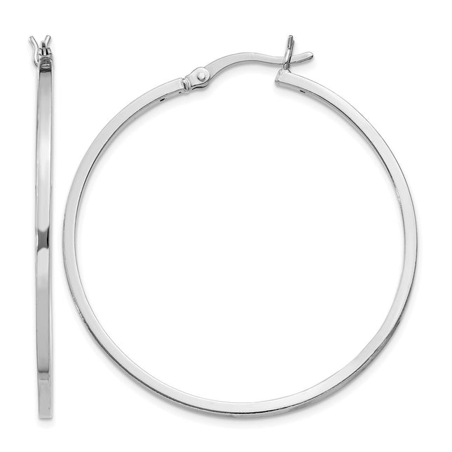 Sterling silver hoop earrings