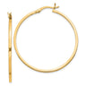 Sterling Silver Flash Gold-plated 1. Hoop Earrings