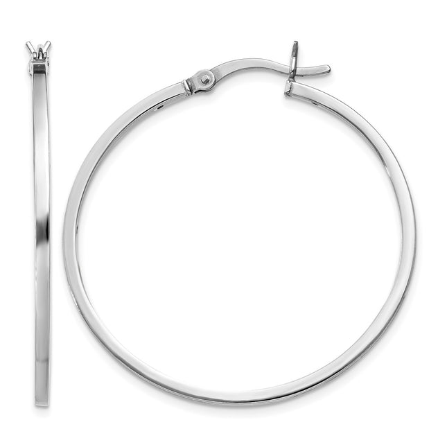 Sterling silver hoop earrings